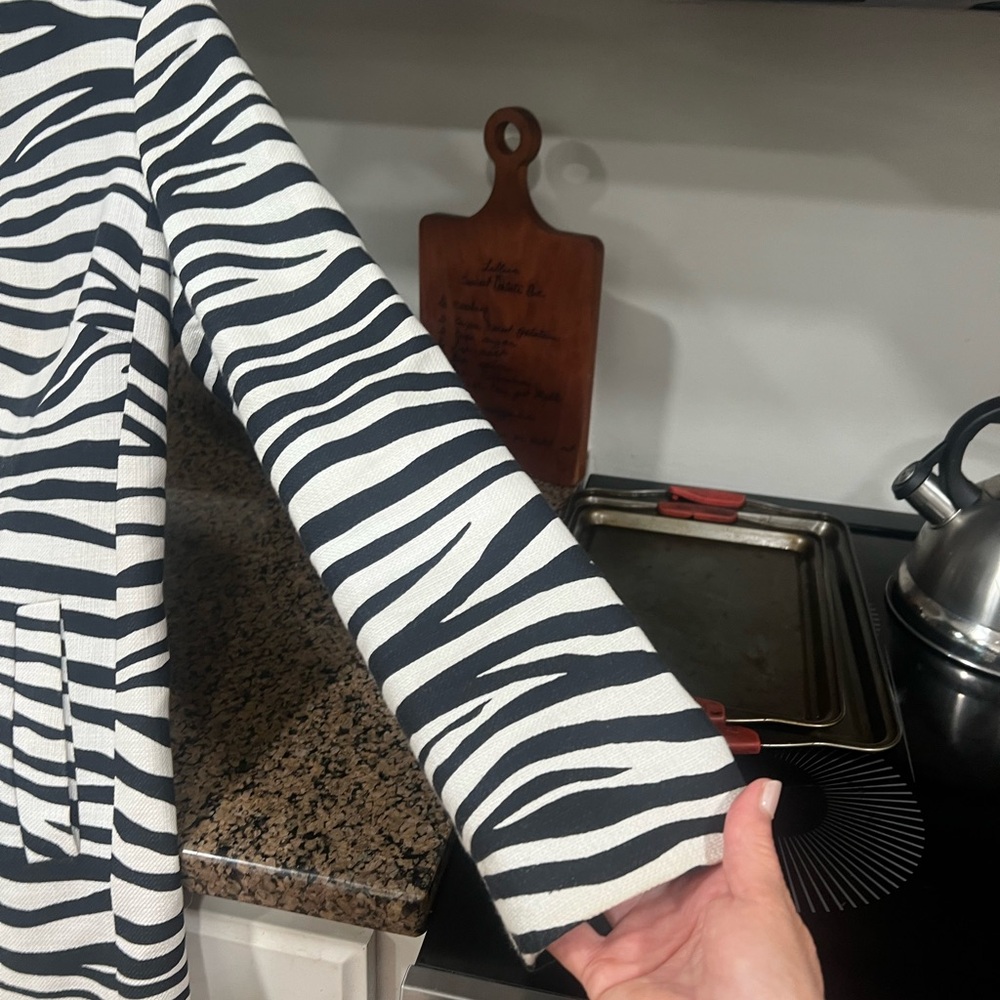Talbots Black and White Zebra Print Blazer - Picture 11 of 16